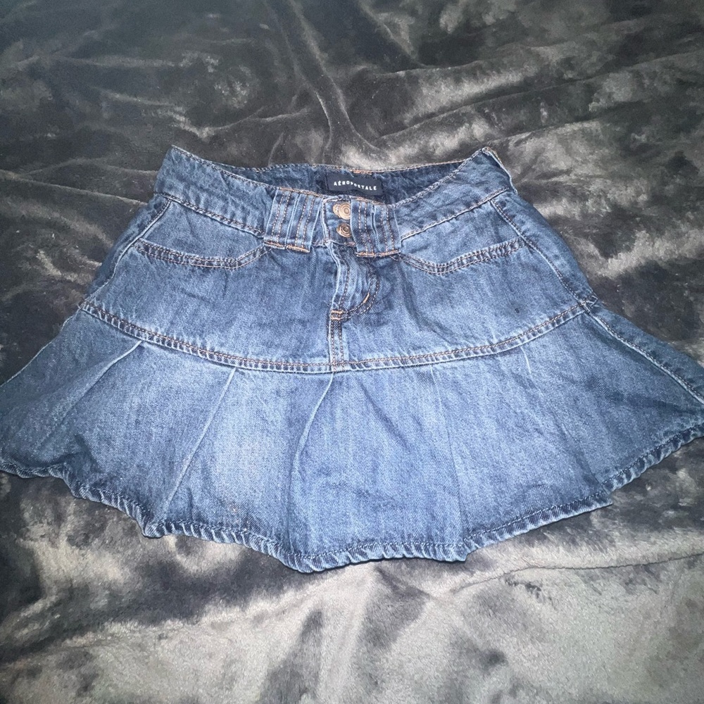 Aeropostale denim blue skirt